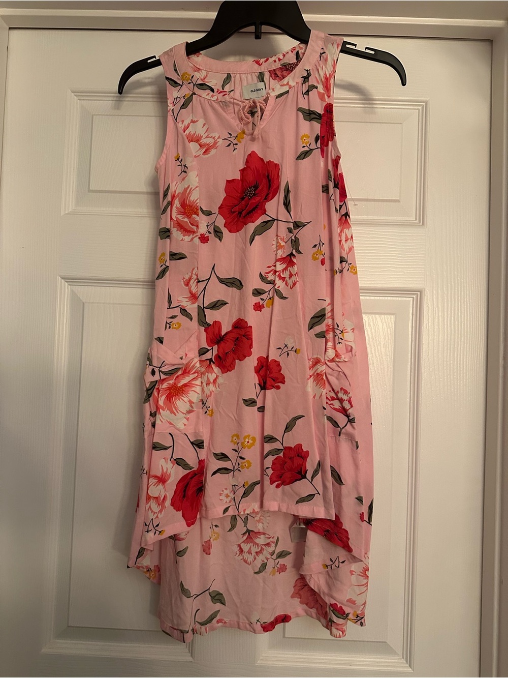 Old Navy Pink Floral High-Low Dress